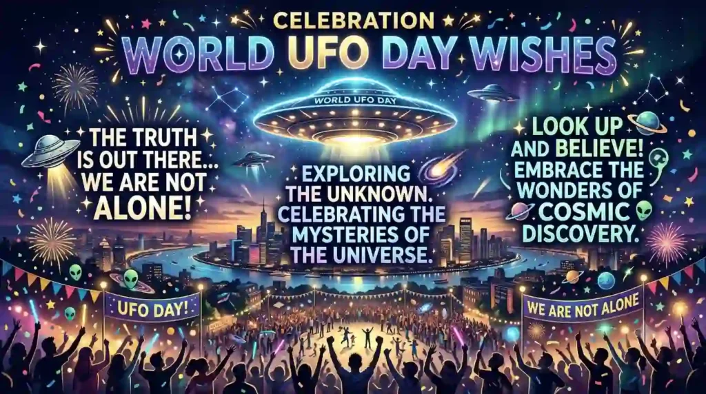 Celebration World UFO Day Wishes
