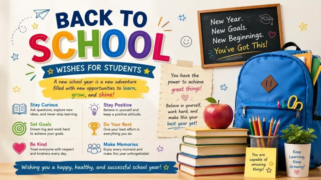 Back to School Wishes for Students
