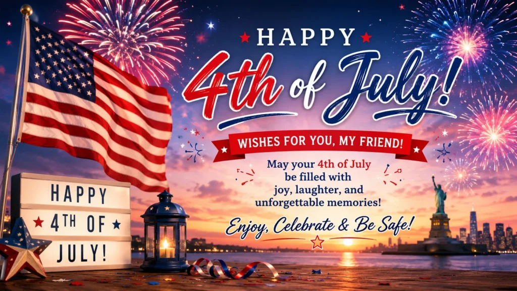 4th of July Wishes for Friends Social Media Captions