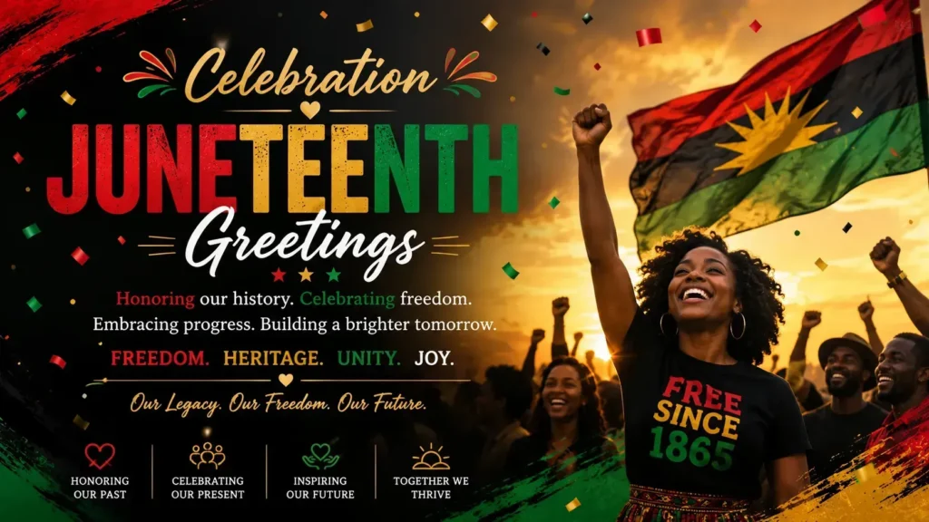 Celebration Juneteenth Greetings🎉