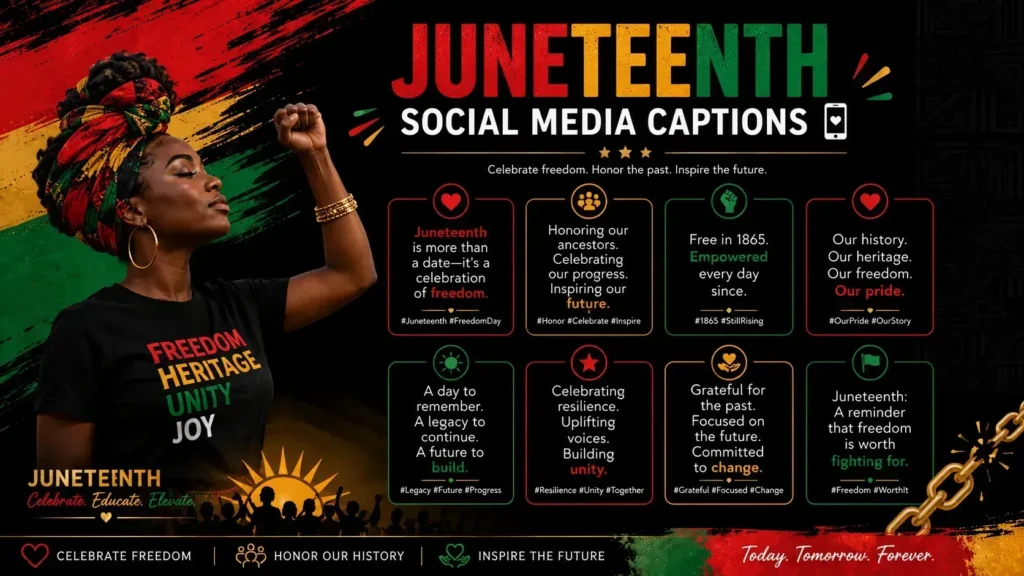  Juneteenth Social Media Captions📱