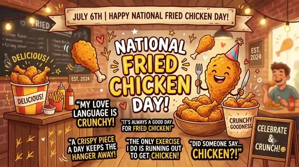 Funny National Fried Chicken Day Messages