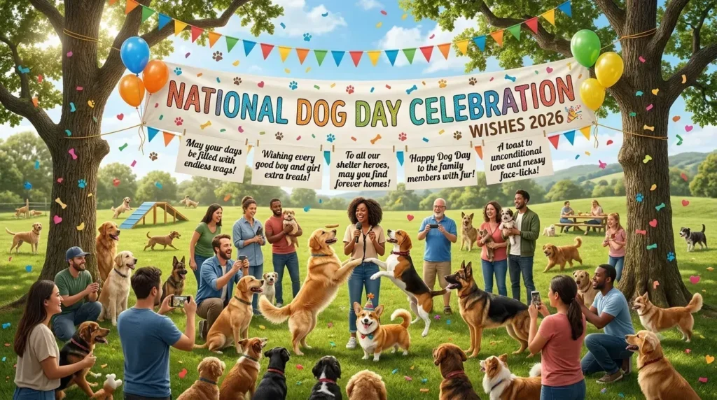 Celebration National Dog Day Wishes 2026