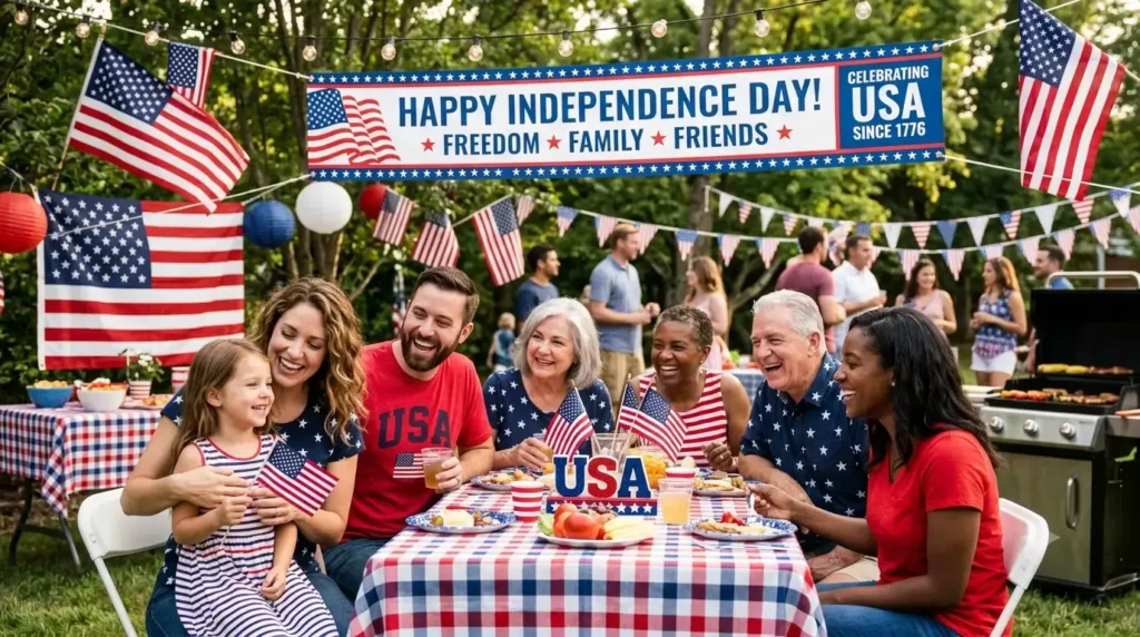 Patriotic Independence Day Messages for Family & Friends