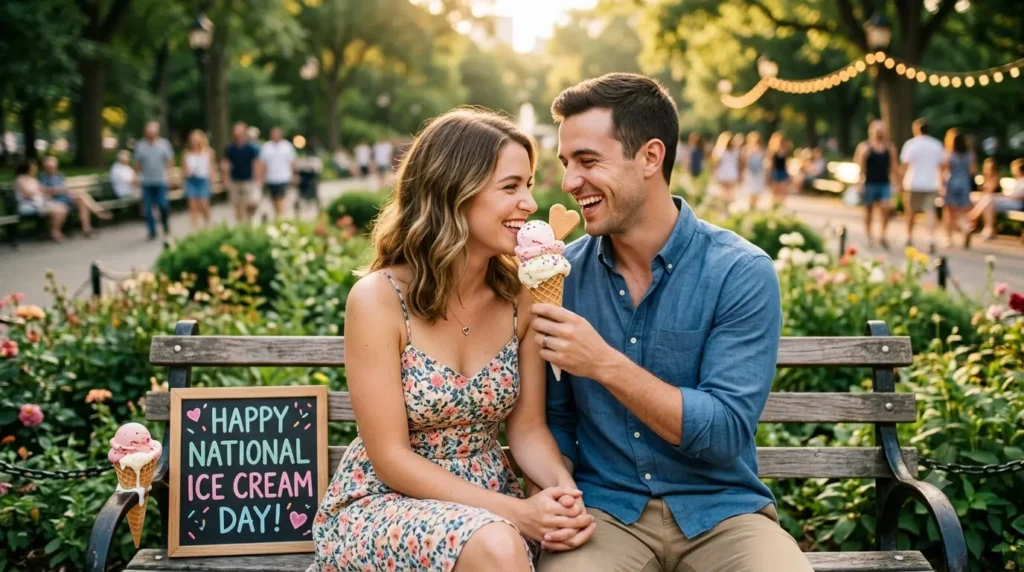 Romantic National Ice Cream Day Wishes