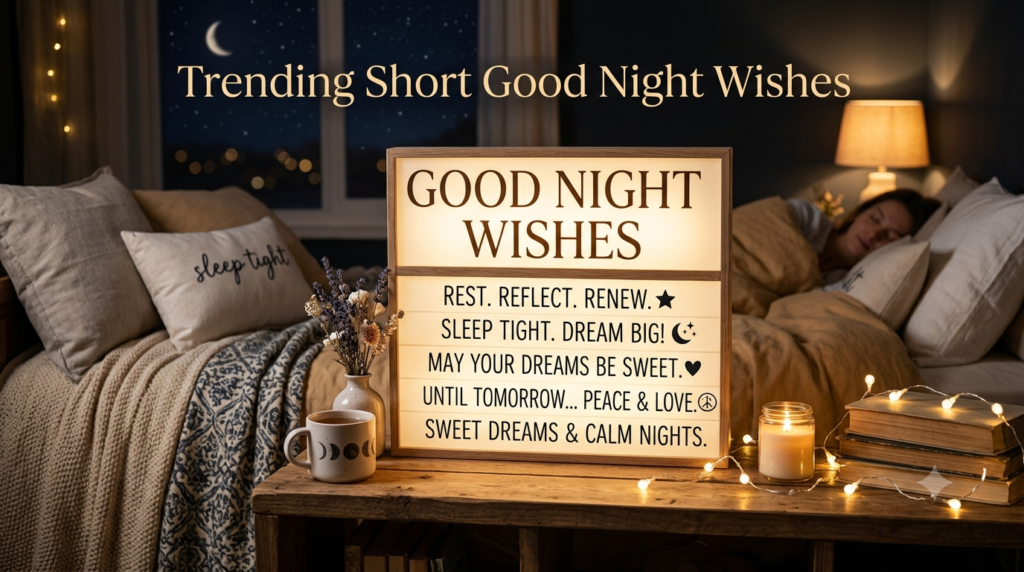 Trending Short Good Night Wishes This Year