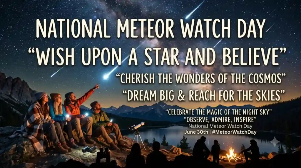 Inspirational National Meteor Watch Day Wishes