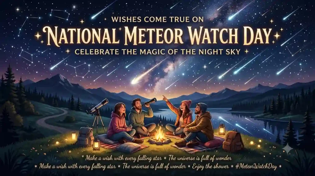 Short & Sweet National Meteor Watch Day Wishes
