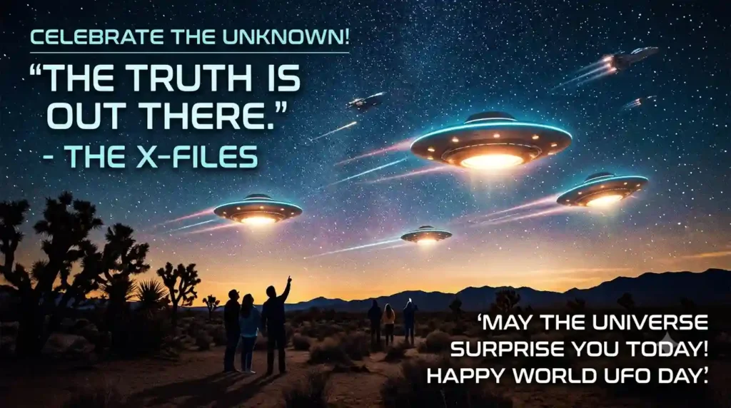 World UFO Day Wishes For Social Media Captions