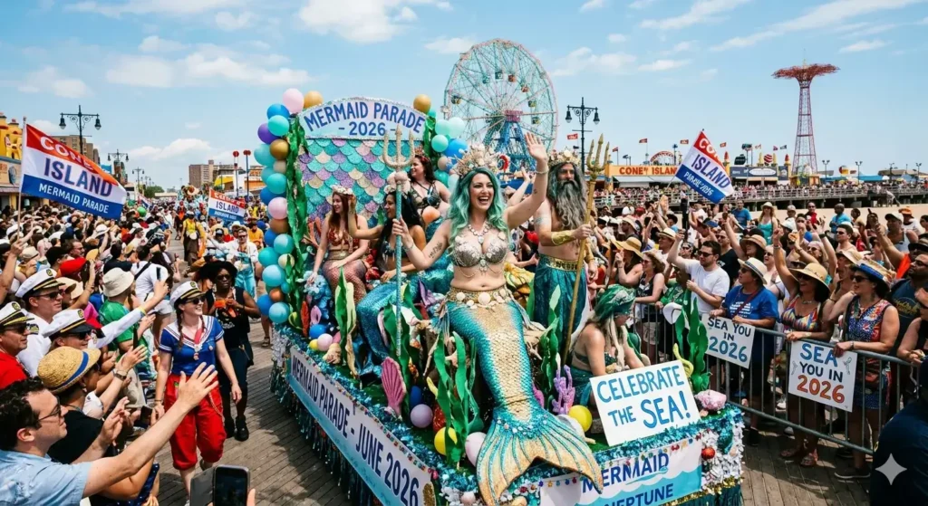 Celebration Mermaid Parade Captions and Wishes