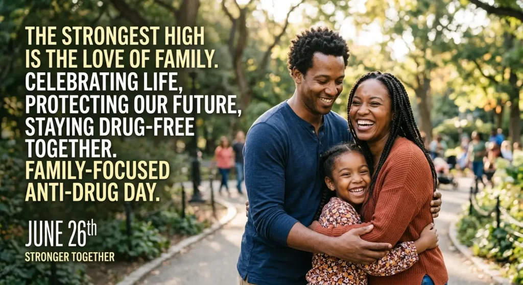 Family-Focused Anti-Drug Day Quote
