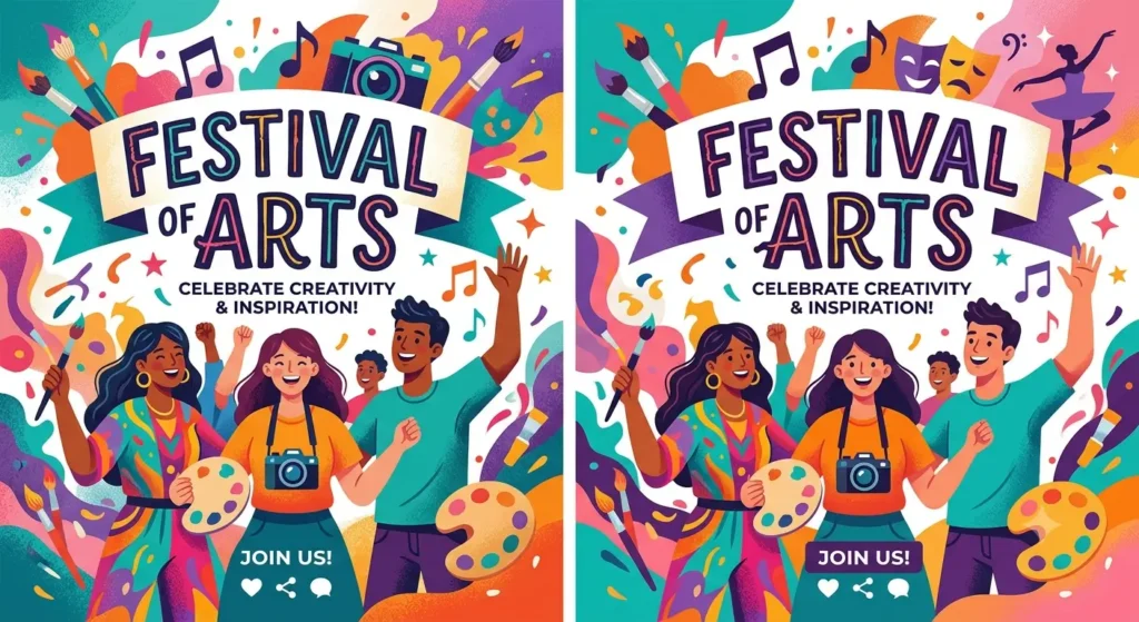 Festival of Arts Wishes for Social Media Captions
