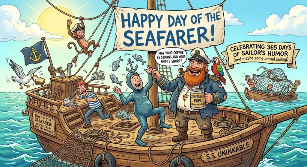 Funny Day of the Seafarer Wishes