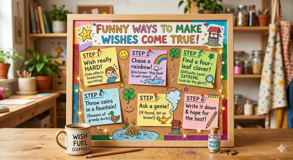 Funny How to Make Wishes Come True Messages