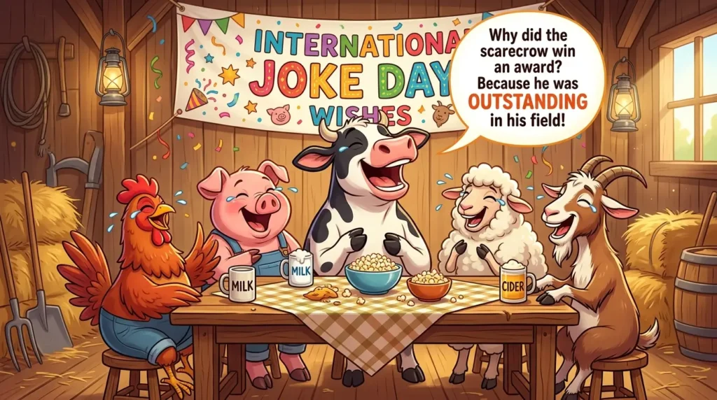 Funny International Joke Day Wishes