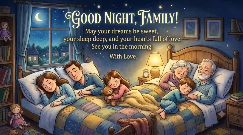 Good Night Wishes for Family