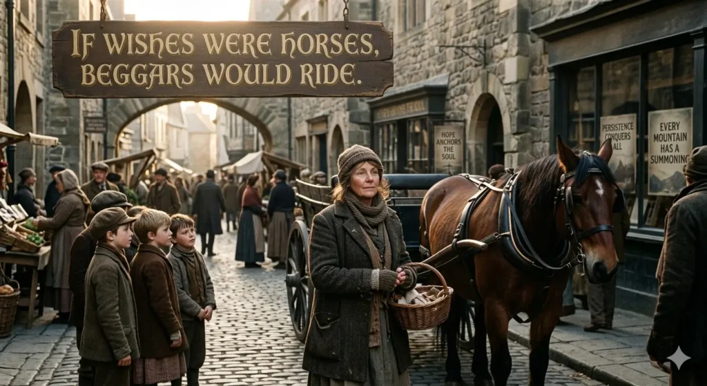  Inspirational If Wishes Were Horses Beggars Would Ride Quotes
