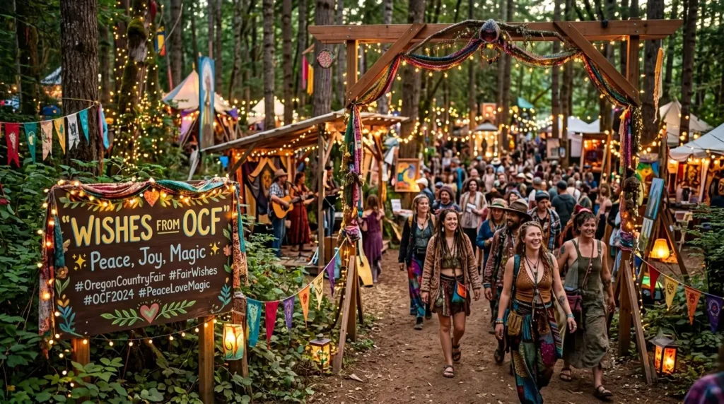 Oregon Country Fair Wishes for Social Media Captions
