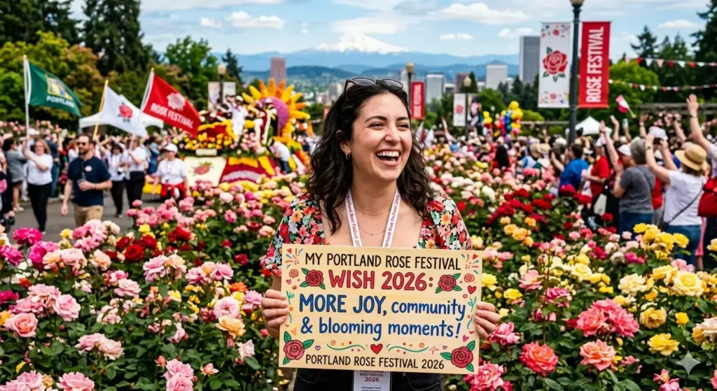 Portland Rose Festival Wish 2026 for Social Media Captions
