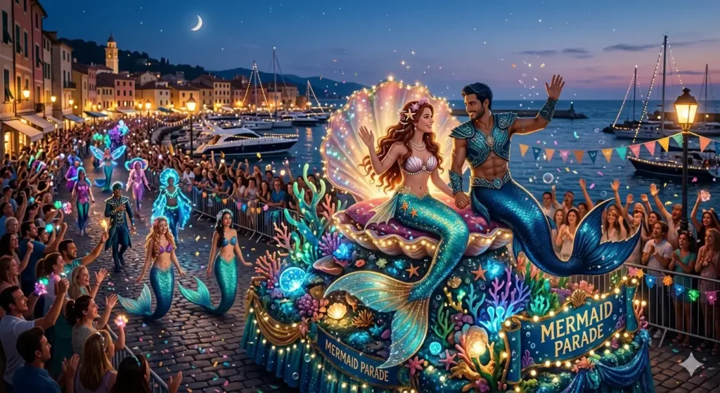 Romantic Mermaid Parade Captions and Wishes