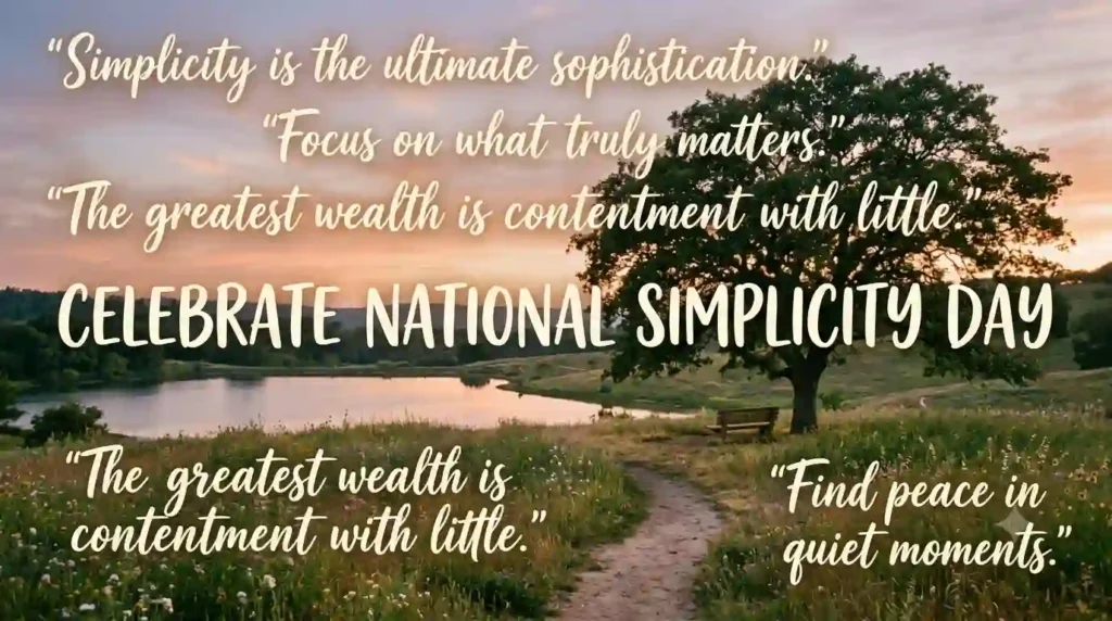 Inspirational National Simplicity Day Wishes