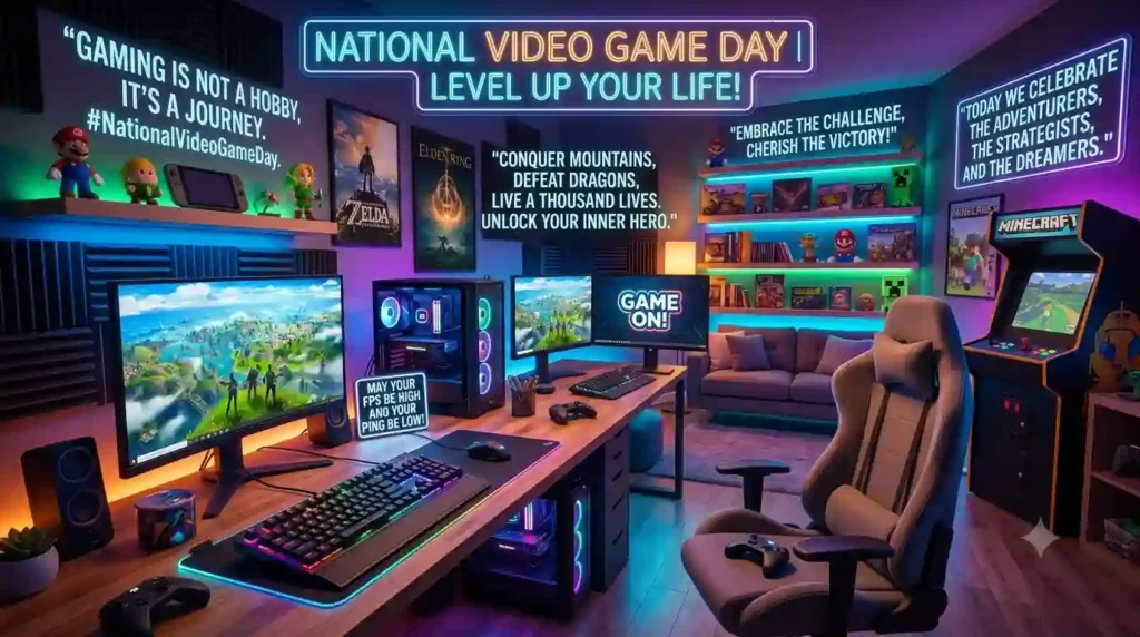 Inspirational National Video Game Day Wishes