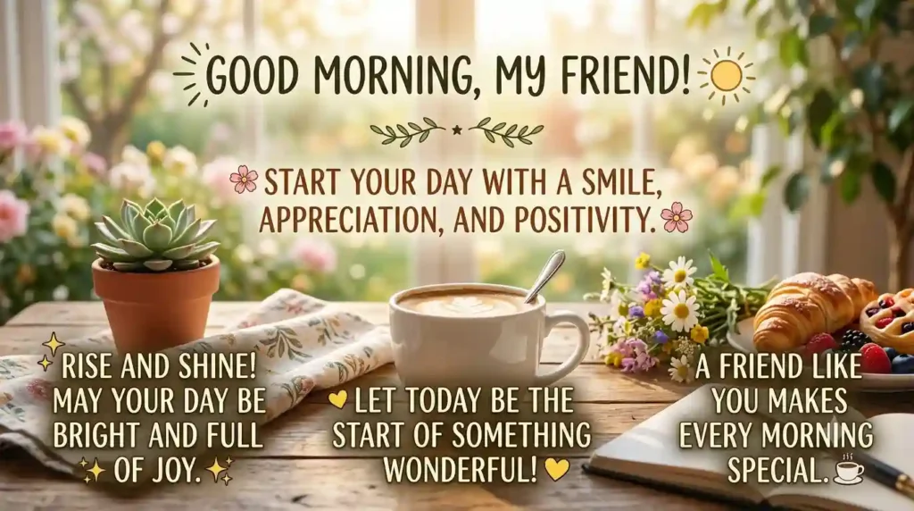 Short Good Morning Wishes for Friend