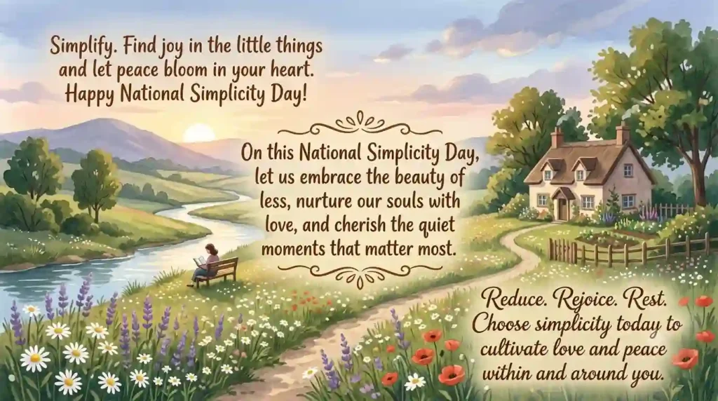 Unique & Creative National Simplicity Day Wishes