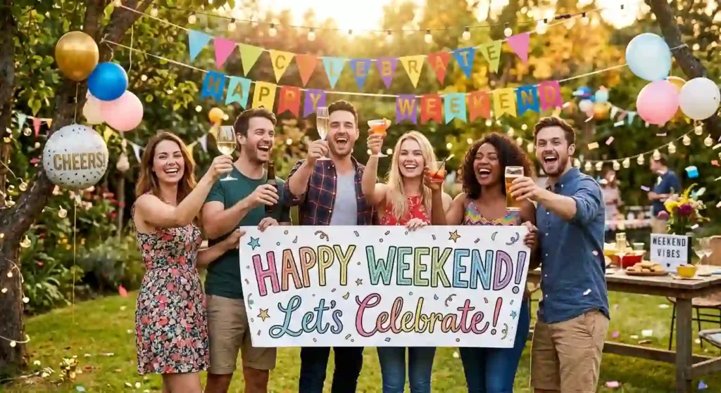 Celebration Happy Weekend Wishes