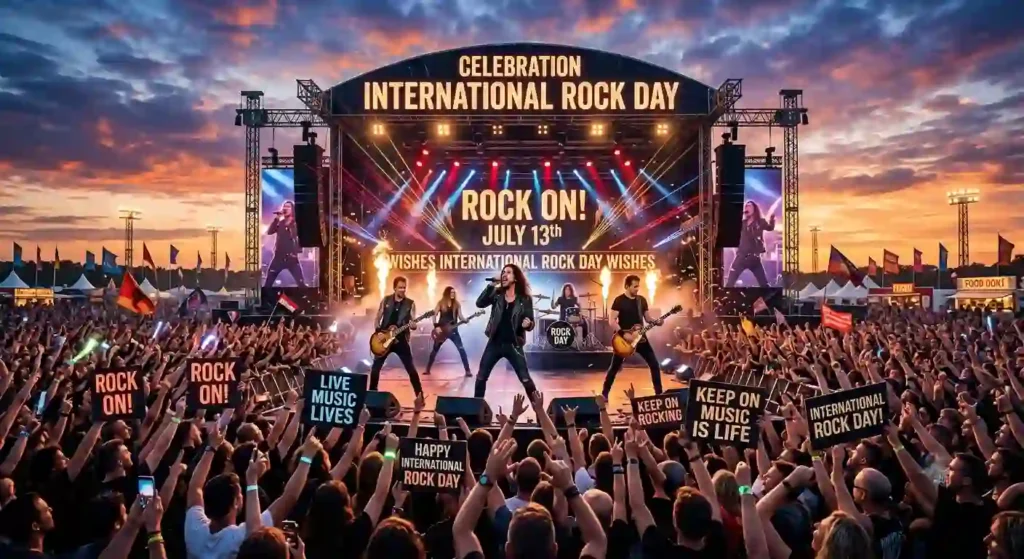 Celebration International Rock Day Wishes
