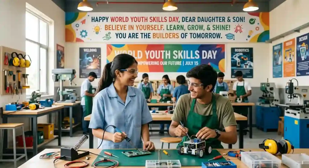 Encouraging World Youth Skills Day Wishes for Daughters & Sons