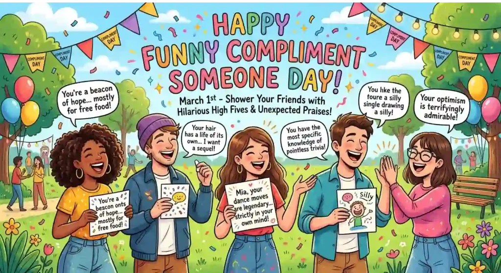 Funny Compliment Someone Day Wishes