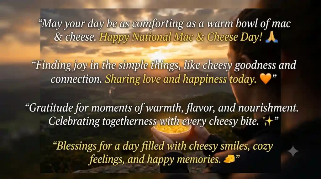 Funny National Mac and Cheese Day Wishes