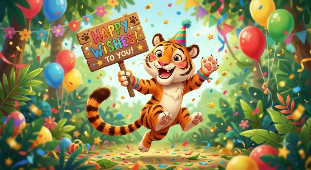 Funny & Playful Tiger Wishes