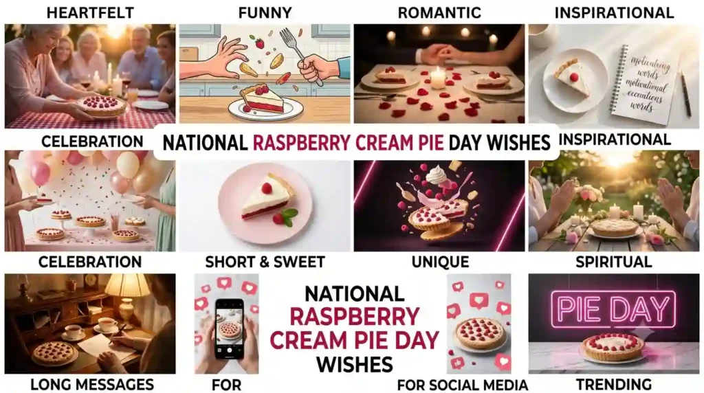 Heartfelt National Raspberry Cream Pie Day Wishes
