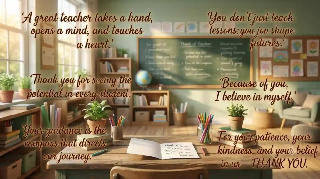 Heartfelt Thank You Messages for Teachers