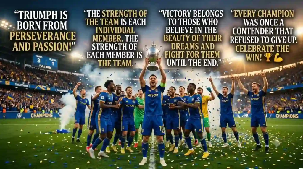 Inspirational Football Victory Wishes
