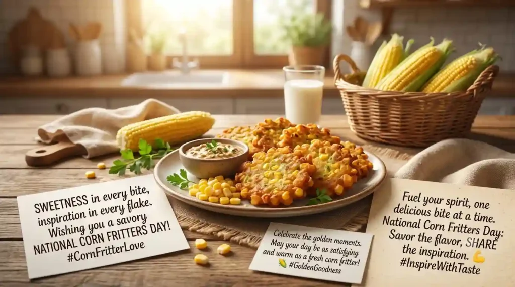 Inspirational National Corn Fritters Day Wishes