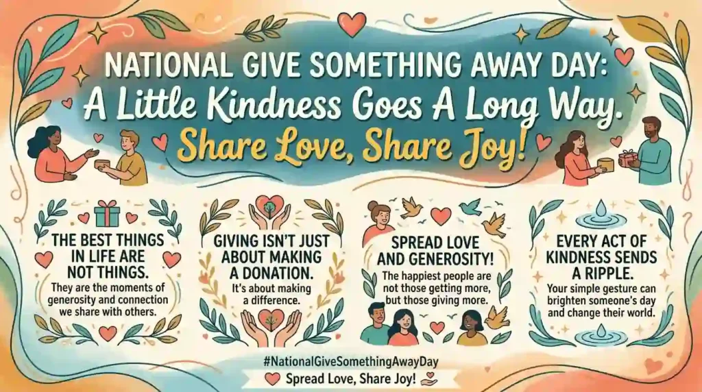 Inspirational National Give Something Away Day Wishes
