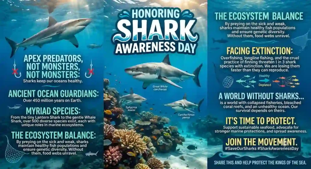 Long Messages for Shark Awareness Day