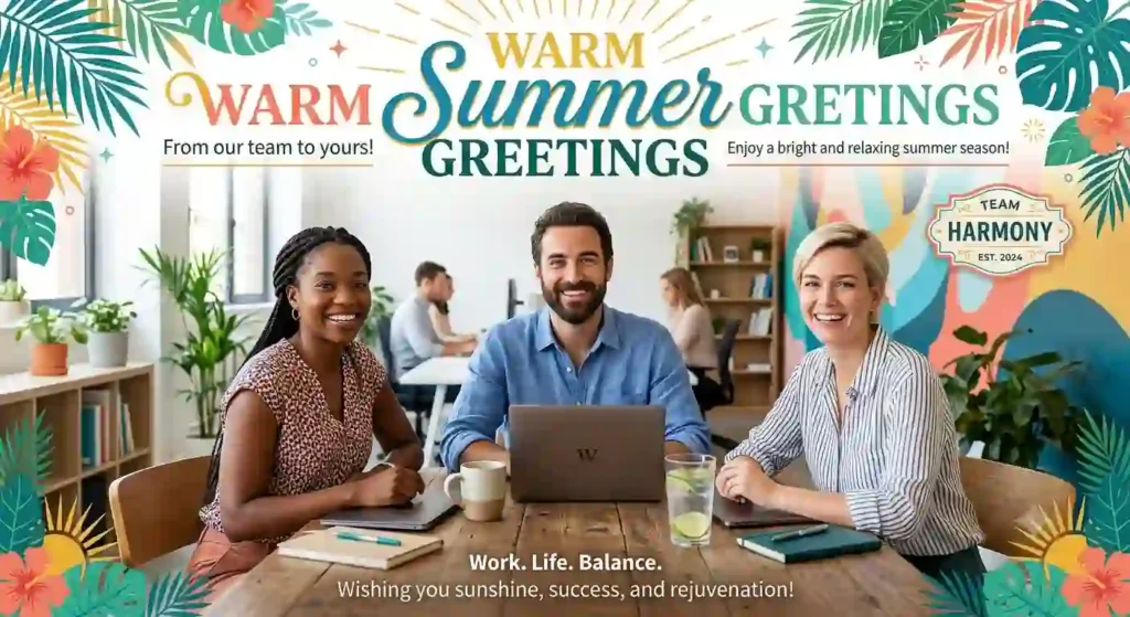 Professional & Work-Friendly Summer Greetings