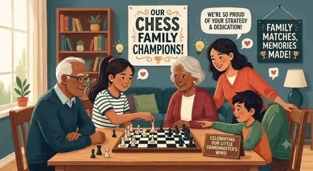 Proud Chess Messages for Family Members