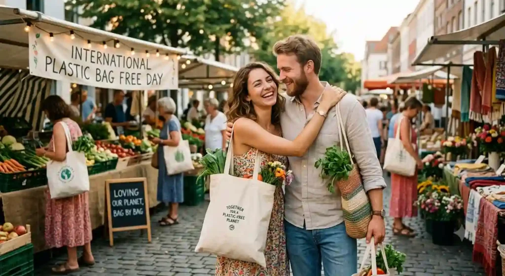 Romantic International Plastic Bag Free Day Wishes