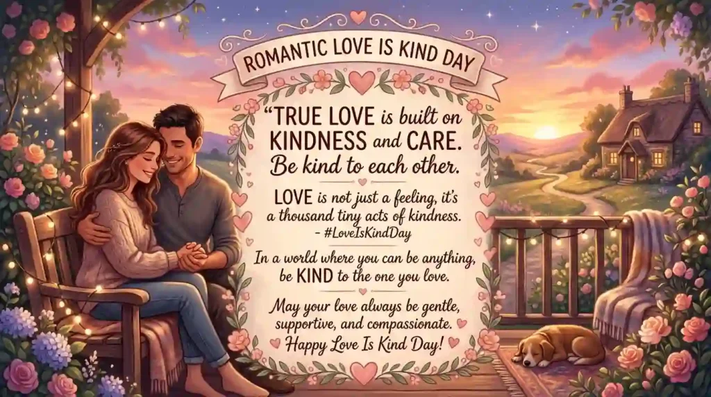Romantic Love Is Kind Day Wishes