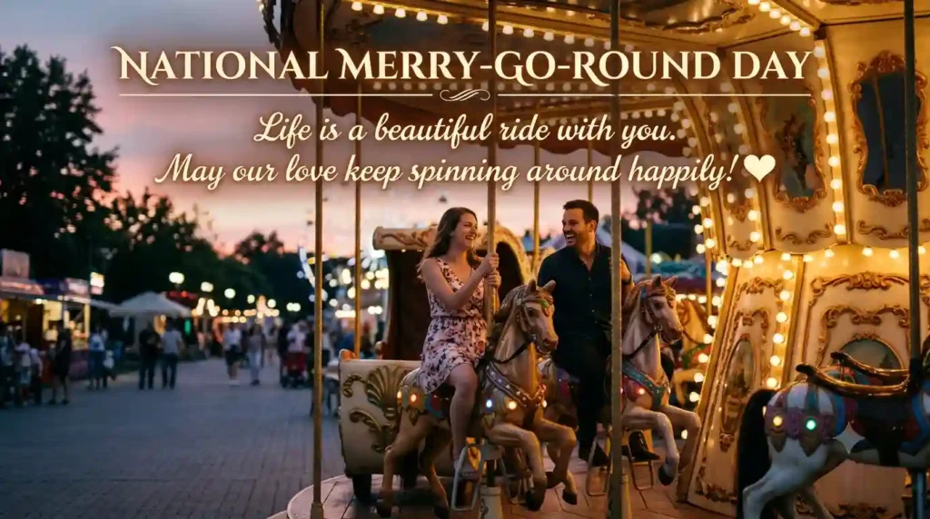 Romantic National Merry-Go-Round Day Wishes