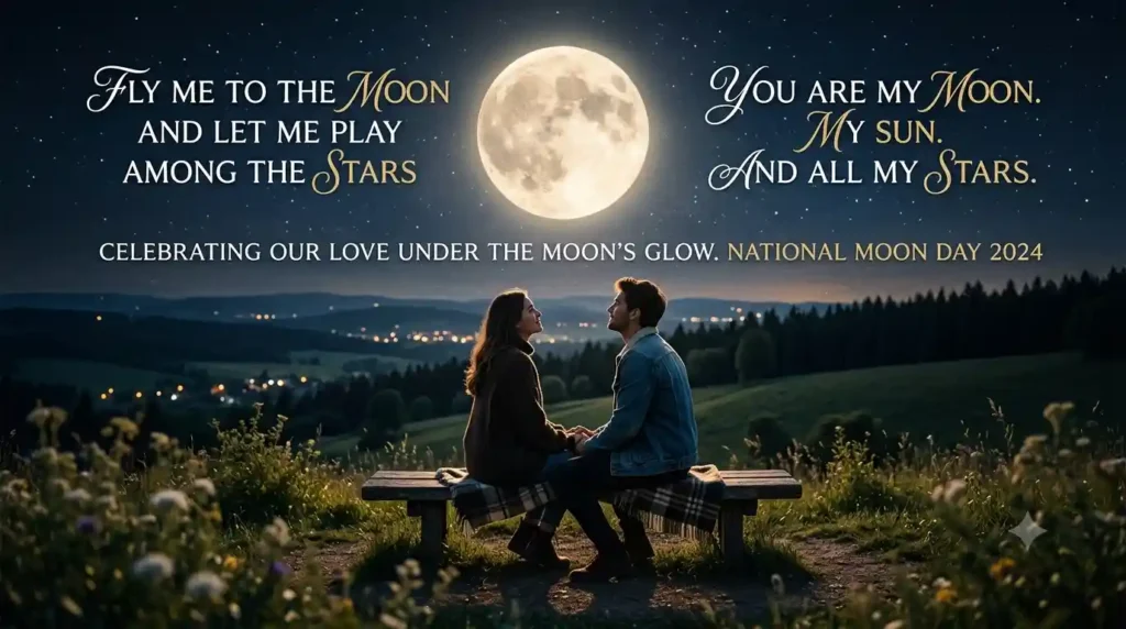 Romantic National Moon Day Messages