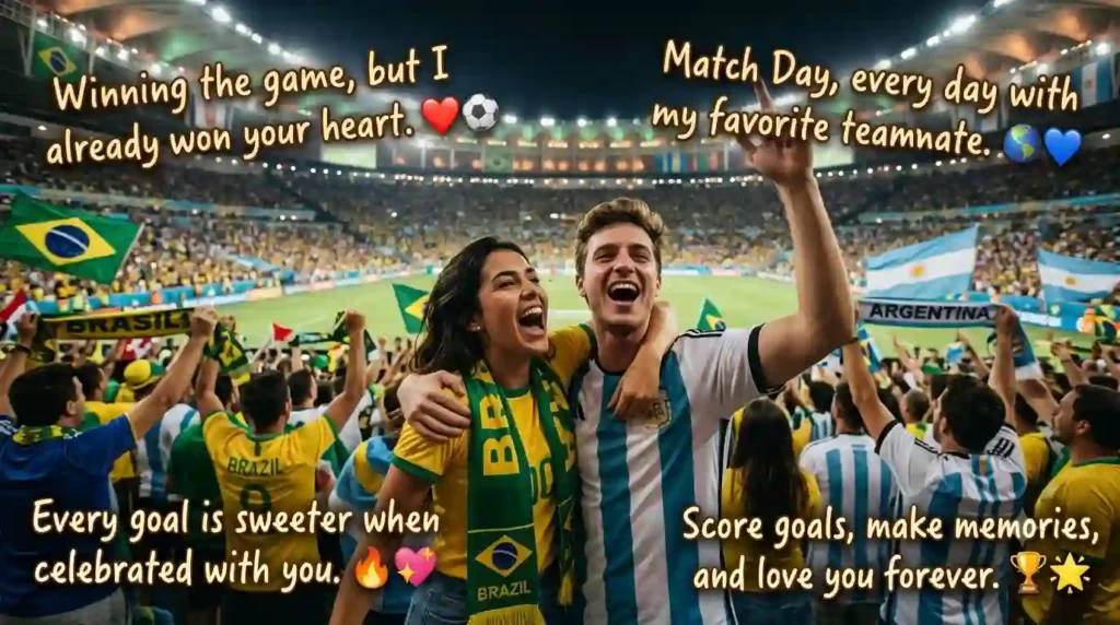 Romantic World Cup Captions