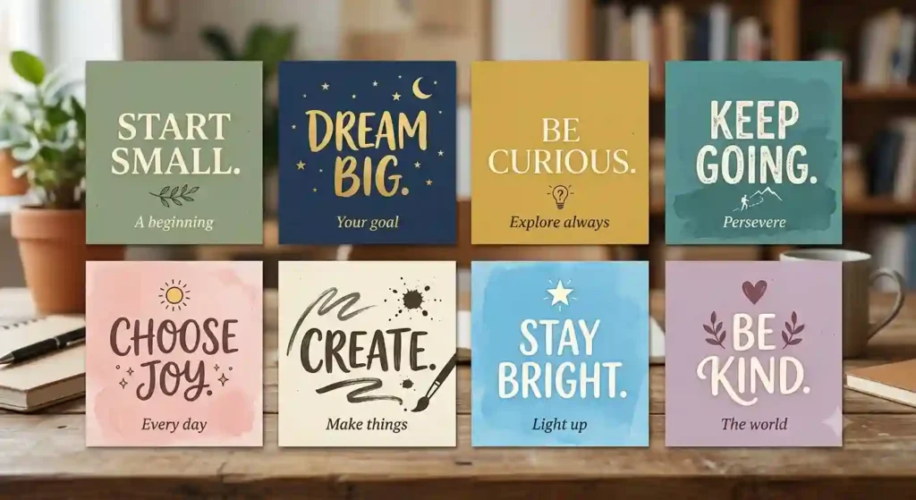 Short and Sweet Texts for Fast Inspiration