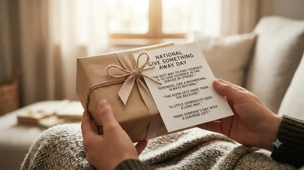 Social Media Captions for National Give Something Away Day