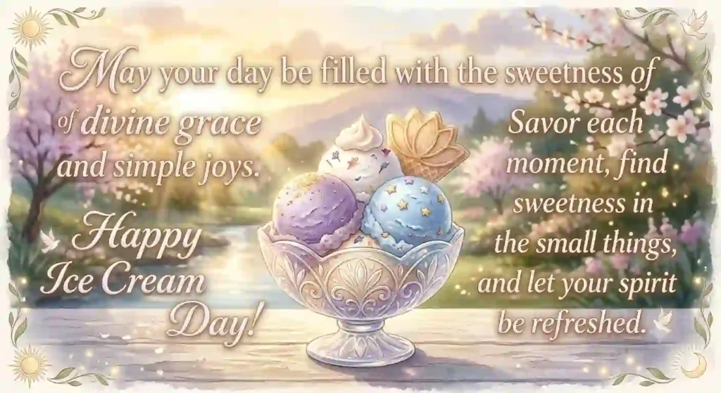 Spiritual Ice Cream Day Wishes